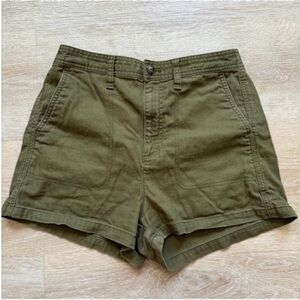 Madewell Green Camp Shorts